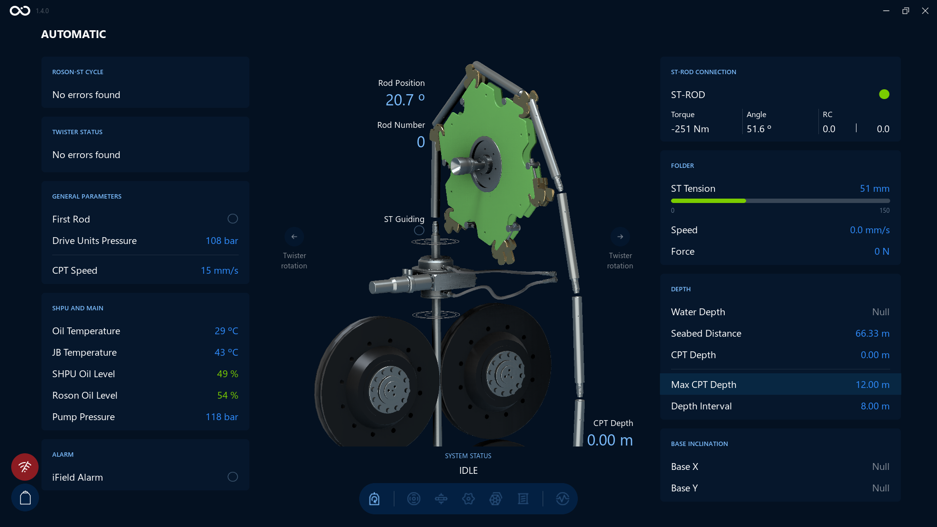 Max CPT Depth Visualization screen Max CPT Depth Visualization screen