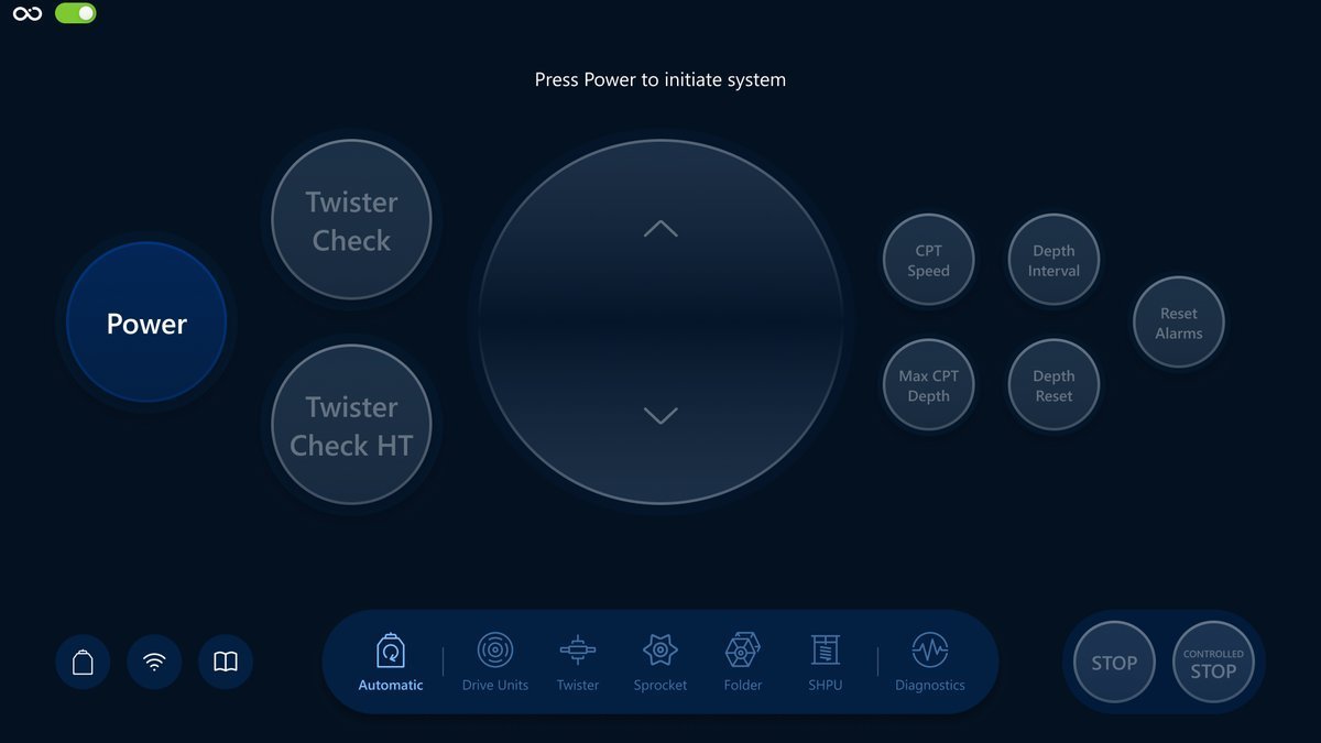 Automatic screen when CPT is turned off Automatic screen when CPT is turned off