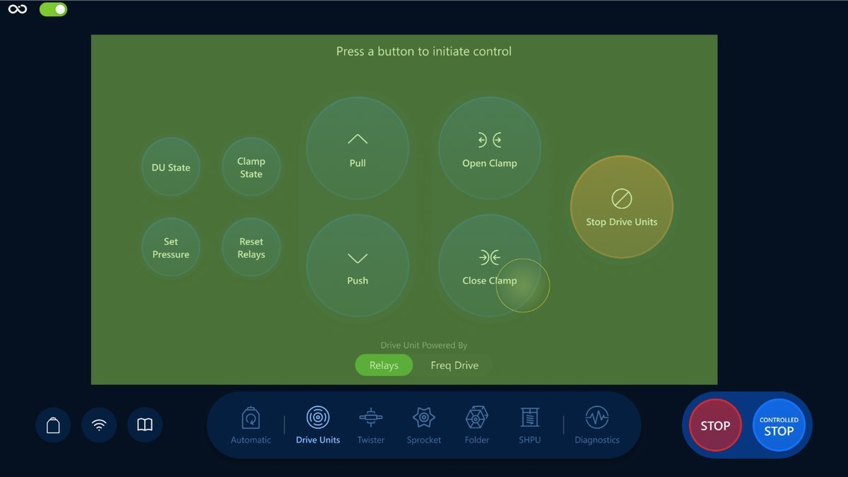 Drive Units Screen