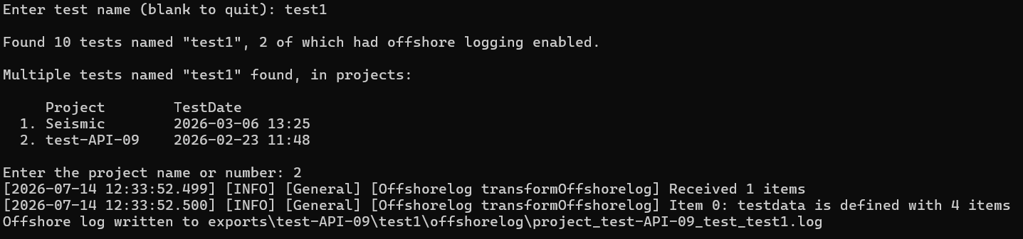 Selecting a project by number when multiple tests share the same name Selecting a project by number when multiple tests share the same name