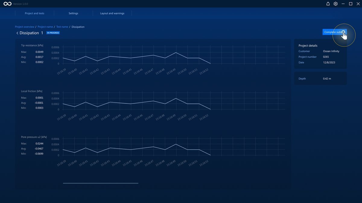 Add a dissipation subtest button Add a dissipation subtest button