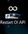 Restart OI API shortcut Restart OI API shortcut